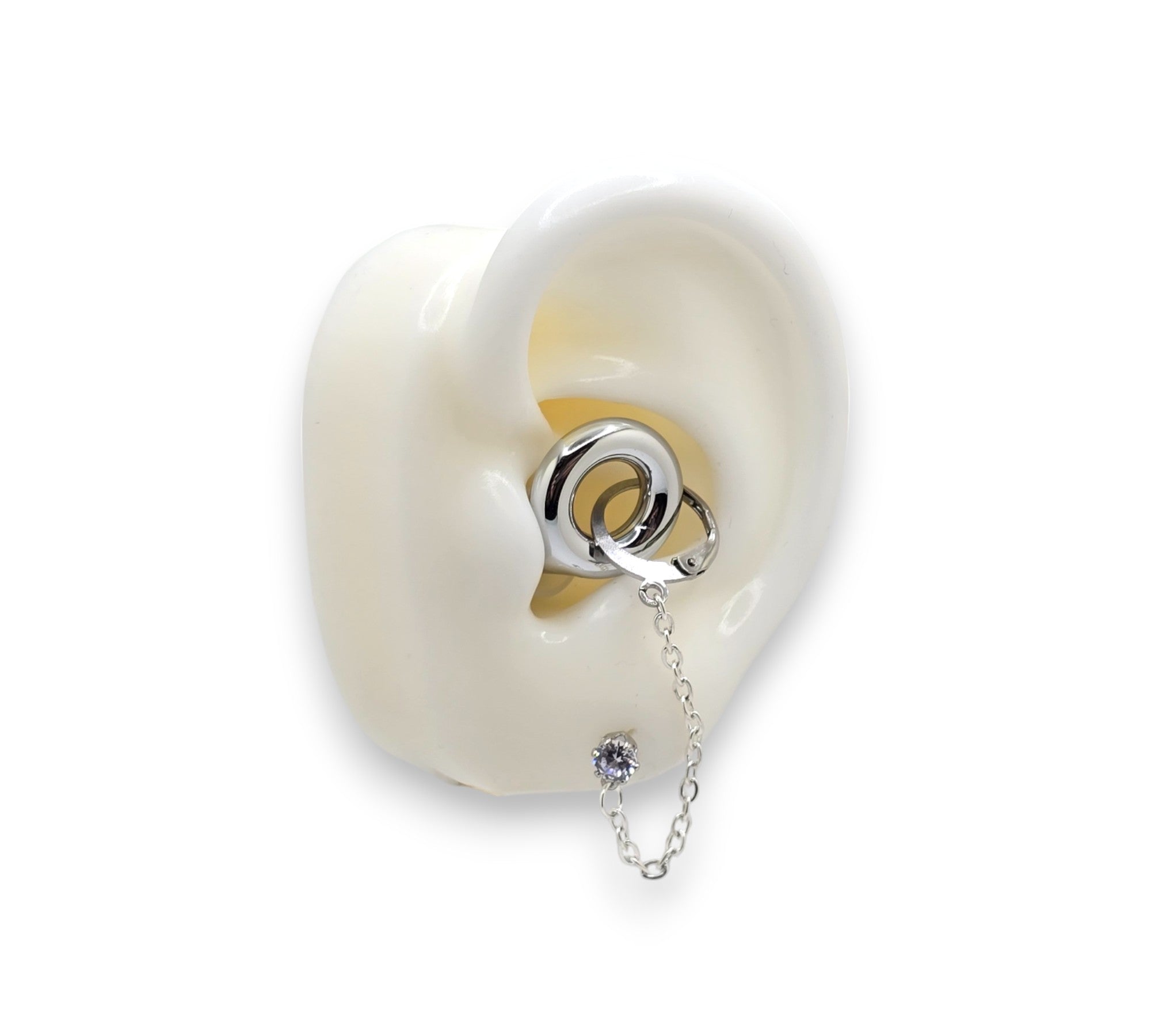 Mond- und Stern-Ohrstecker (Gold/Silber)