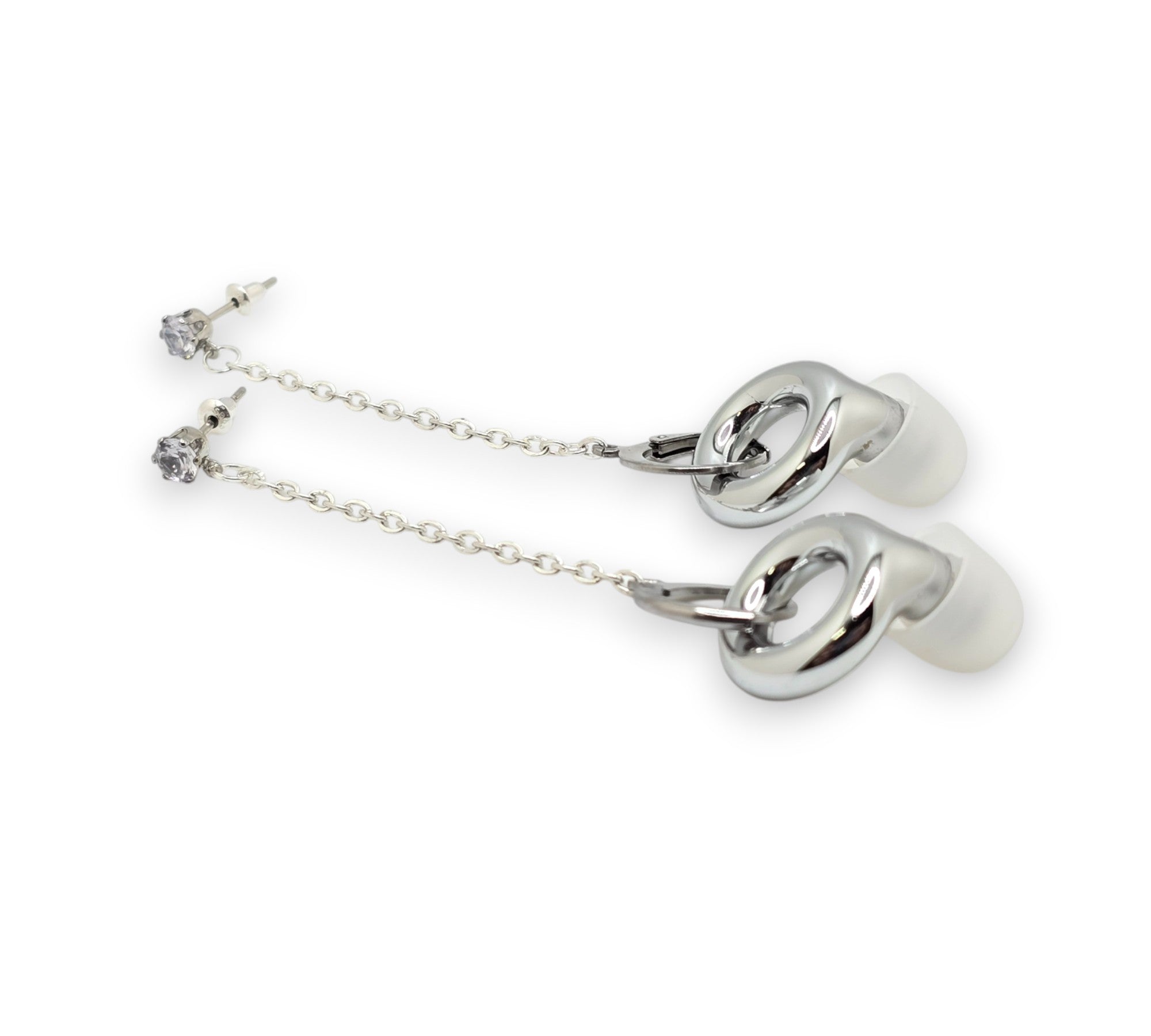 Mond- und Stern-Ohrstecker (Gold/Silber)